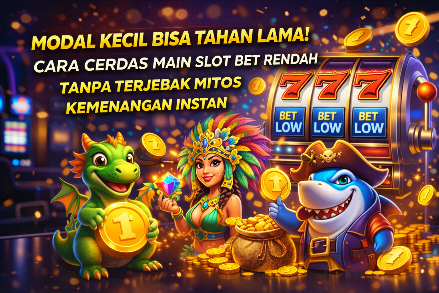 Modal Kecil Bisa Tahan Lama! Cara Cerdas Main Slot Bet Rendah Tanpa Terjebak Mitos Kemenangan Instan